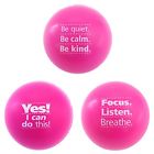 3packphrasep Teacher Peach Motivational Stress Ball Assortment Relief Toys 859783005067