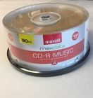 625335 Maxell Max Data Music Gold For Audio Recording Spindle Pack