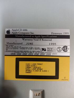 678-0065 Apple Applecd 600i Internal Beige Scsi Cd-rom Optical Drive