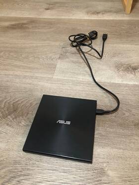 Sdrw-08u7m-u-blk-g-as-p2g Asus Zendrive Ultra Slim Usb 2.0 External 8x Dvd Optical Drive With Cable
