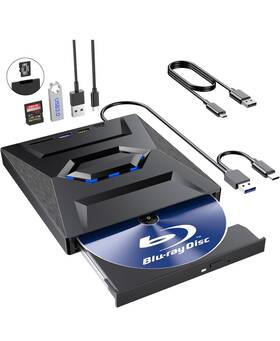 Bpakdu 761729119359 External Blu Ray Drive Portable Bluray Player Writer Reader Cd Burner With Us