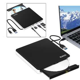 Drfro0926 Bunud External Cd Dvd Drive Usb 3.0 Type C /-rw Rom Burner Cd/dvd Optical