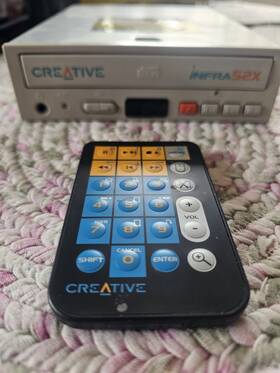Bcd565e Creative 55e6 Infra 52x Cd-rom Ide With Remote Control Used Untested Vintage