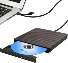 Dainty 445024551573 Portable External 3d Blu Ray Drive Player Cd Dvd Burner 4k Support For Laptop Pc