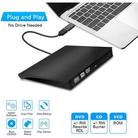 Ft192 Flpower 710638847198 Usb 3.0 External Cd/dvd Optical Drive - Black