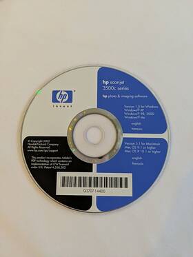 3500c Hewlett-packard Hp Scanjet Series Cd Photo And Imaging Software