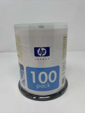 Cr00011 Hp Invent 100 Pack Spindle Cd-r 48x 80 Min / 700mb Compact Disc Recordable New