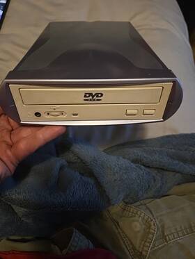 Cd-509-u2 I Forget What Brand It Is Vintage /5.25 External Enclosure With Dvd Rom Drive. Untested As-is
