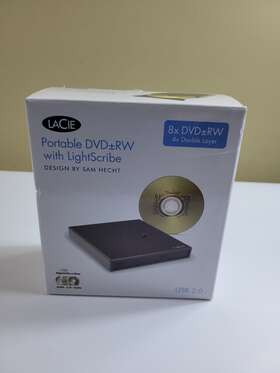 30123ou Lacie Portable 8x Dvd -rw With Lightscribe Burn Flip Usb 2.0