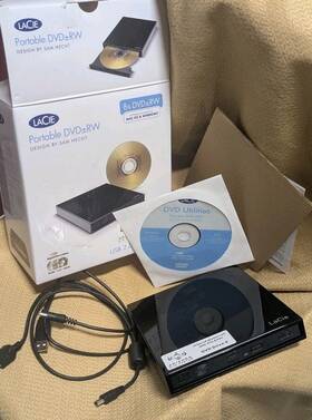 Lacie 301486 Slim Dvd Rw Design By Sam Hecht - Lightscribe R Dl / Dvd-ram