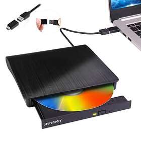 Laurensory 791101349951 External Dvd Drive Usb 3.0 Type-c Portable Player For Laptop Cd /-rw