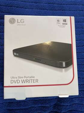 Gp55-blk Lg Sp60/sp80/gp50/gp55-blk Ultra Slim External Usb 2.0 Dvd Rw Cd Writer Drive Burner Pc And Mac Portable