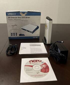 Lite-on 718390016100 Liteon Esau 208-01 2 8x External Slim Dvd Writer Portable Usb Powered