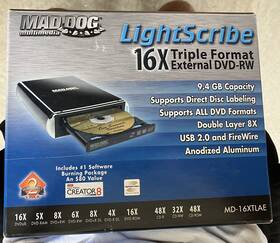 Md-16xtlae Mad Dog Multimedia External Dvd-rw Drive