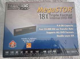 Md-18xtf1 Maddog Mad Dog Megastor 18 X Triple Format Internal Drive Dvd-rw 9.4 Gb Capacity Nib
