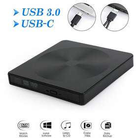 W003-d005-blk Madhornets Usb 3.0 External Cd Dvd Rw Writer Slim Drive Reader Player For Pc Laptop Wx