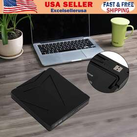 W003-d038-blk Madhornets Usb Type-c 7 In 1 External Ray Disc Writer Reader Cd Dvd Drive 3.0