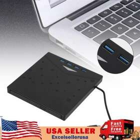 W003-d039-blk Madhornets 7 In 1 External Cd/dvd Burner Drive Usb 3.0 Type-c Type A Cd-rom Laptop Ue