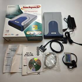 232011 Micro Solutions Microsolutions Backpack Cd-rw Rewriter Model Parallel Port Pc Card Tested