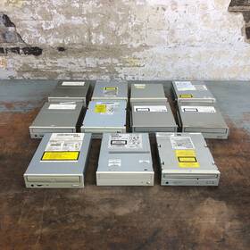 20241230 Miscellaneous Brands D.5 B Df.04 Lot Of 11 Ide Optical Drives Desktop Pc Dvd-rom Cd-rom Cdrw/dvd 9beige Bezels