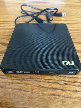 Nu 044276899777 Usb External Dvd-rw Cd-rw Dvd Cd Burner Rewriter Rom Drive Blue Ray Player