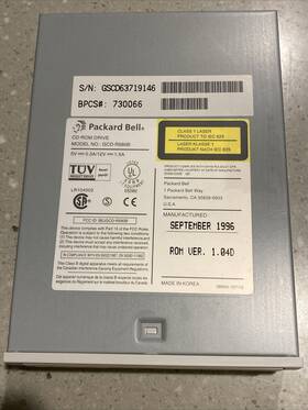 Gcd-r580b Packard Bell Cd-rom Drive 8x