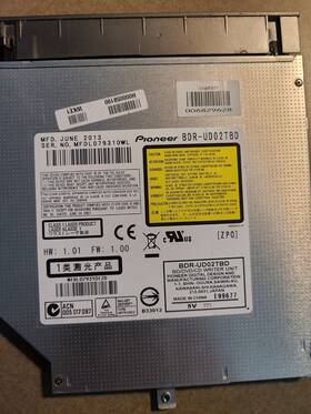 Bdr-ud02tbd Pioneer Toshibia Blu-ray Bdre/dvdrw/cdrw - Used Tested Ec
