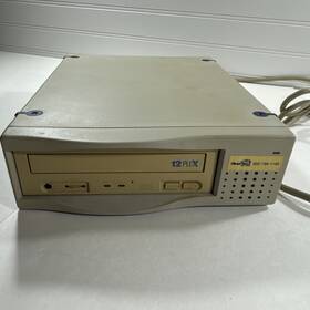 12plex Plextor External Scsi Cd-rom Drive 12x Untested Unit Powers On