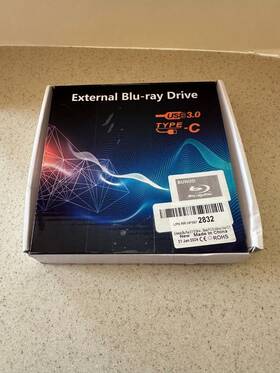 X003zrjswh Rohs Open Box - External Blu Ray Drive Usb 3.0 Dvd R Cd-rw Usb-a Usb-c