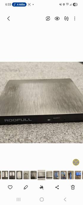 Ecd-55571 Roofull External Cd Dvd Drive Usb 3.0 Type-c Cd/dvd Reader/writer Burner