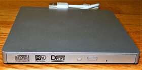Ecds018 Roofull Cd Dvd /-rw External Optical Drive Silver Excellent Condition