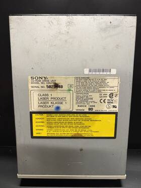 Cdu76s-untested Sony Cd-rom Drive Unit Model #