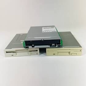 Mpf920-e Sony Vintage Retro Lot 3 - 3.5 Inch Floppy Disk Drives Epson And Teac Not Tested
