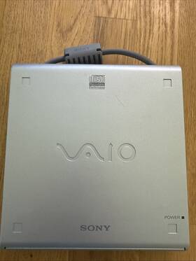 Pcga-cdrw51 Sony Vaio External Portable Cd-rw Player Untested