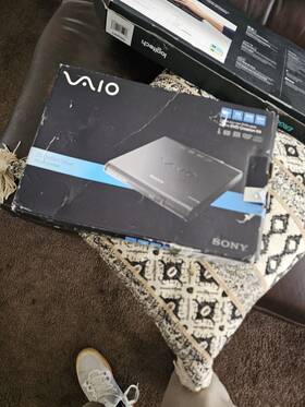 Pcga-ddrw3 Sony Rare Vaio Dvd Rw External Writer Burner From Japan Inch