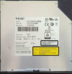 Dv-w28ss-bm3b Teac Dv-w28ss-bm3 Slim Optical Disk Drive Dvd-rw Sata Pn 1977310b-m3