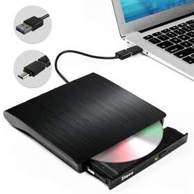 Ziweo 059648217269 External Dvd Drive Usb 3.0 Type-c Cd Burner Portable /-rw Playe