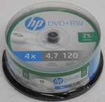 Hp Dvd+rw 4X 4.7GB 120 Minute Video 25PACK Spindle Brand New Sealed. Fixed Price $9.89.