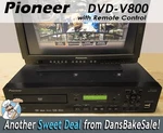 Pioneer DVD-V8000 Disc Player Industrial Standard Ntsc & Pal W/ Remote Nice!. Fixed Price $148.00.