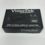 Visiontek Connect Dual Head Usb 3.0DISPLAY Adapter. Fixed Price $15.00.