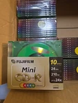 New: Fujifilm Mini Cd-r Minute 210MB 24X Write Speed Pack Of 7 Lot Box. Fixed Price $135.00.