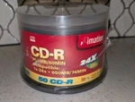 Imation Cd-r Spindle Blank Media 16X Compatible 700MB/80MIN Sealed 50 Pack. New.. Fixed Price $14.95.