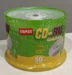 Cd-rw Discs, 700MB/80MIN, 4X, Spindle, Silver, 50/PACK New Staples. Fixed Price $29.97.
