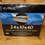 I/o Magic 24X10X40 External Usb 2.0 Cd-rw Drive Hi Speed Sealed New. Fixed Price $34.95.