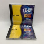 Sony Cd-rw Rewritable 650 Mb High Speed Drive 4X-10X 2 Discs. Fixed Price $15.00.