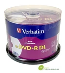 Verbatim 8X Blank Dvd+r Dl Dual Double Layer 8.5GB 50PK White Inkjet Printable. Fixed Price $33.90.