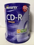 Memorex Cd-r 52X 700MB 80-MINUTE 100 Sealed Brand New Package. Fixed Price $18.99.