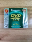 Panasonic Dvd-ram 4.7GB Min Discs Pack Slim Case LM-AF120U5 Video Recordin. Fixed Price $24.99.