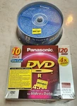 New 10 Pack Panasonic Dvd-r Slim Case 120 Min 4 X Speed Fuji 25. Fixed Price $24.95.
