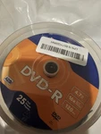 Verbatim Dvd-r Discs, 4.7GB, 16X, 120 Min 25/PACK (VER95058). Fixed Price $6.00.